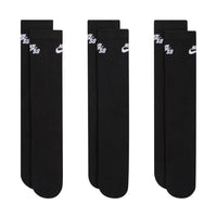 Everyday Elevated Crew Socks (3 Pack) - Black/White - Town City