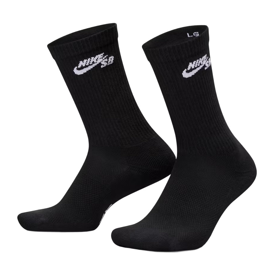 Everyday Elevated Crew Socks (3 Pack) - Black/White - Town City
