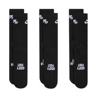 Everyday Elevated Crew Socks (3 Pack) - Black/White - Town City