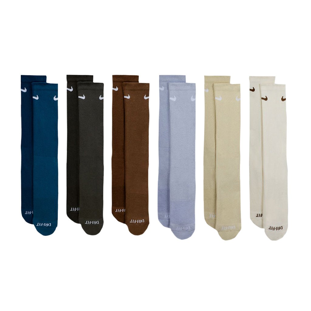 Everyday Plus Cushioned Training Crew Socks (6 Pack) - Multi - Color - Town City