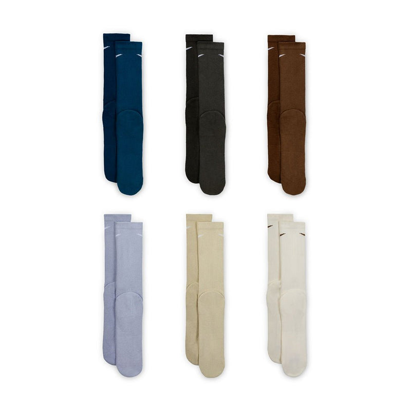 Everyday Plus Cushioned Training Crew Socks (6 Pack) - Multi - Color - Town City