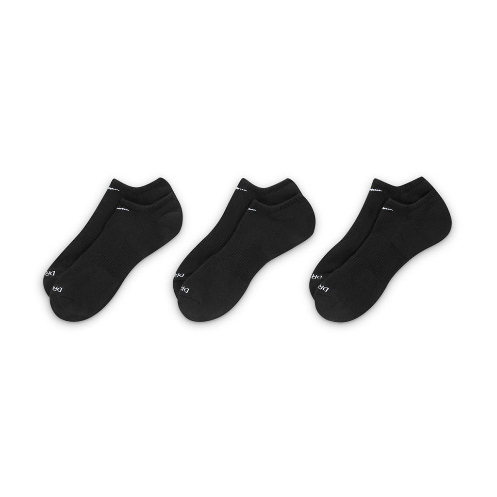 Everyday Plus Cushioned Training No - Show Socks (3 Pack) - Black/White - Town City