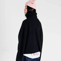 Fang Half Zip Knit - Black - Town City