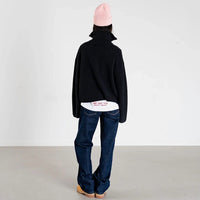 Fang Half Zip Knit - Black - Town City