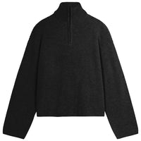Fang Half Zip Knit - Black - Town City