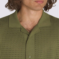 Feldman Sweater Polo Shirt - Loden Green - Town City