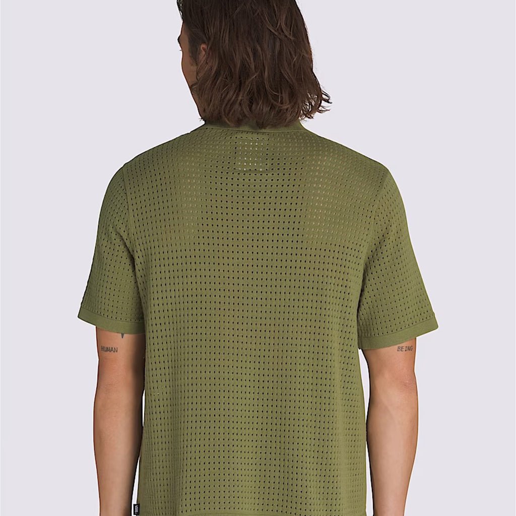 Feldman Sweater Polo Shirt - Loden Green - Town City