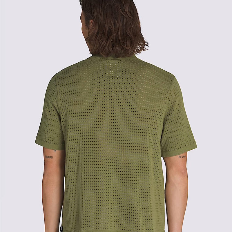 Feldman Sweater Polo Shirt - Loden Green - Town City