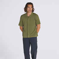 Feldman Sweater Polo Shirt - Loden Green - Town City