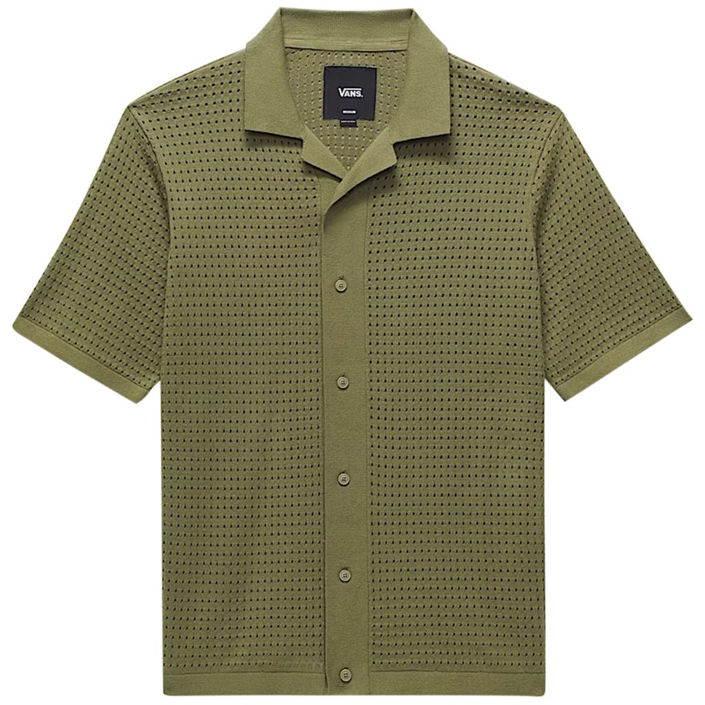 Feldman Sweater Polo Shirt - Loden Green - Town City