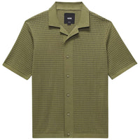 Feldman Sweater Polo Shirt - Loden Green - Town City