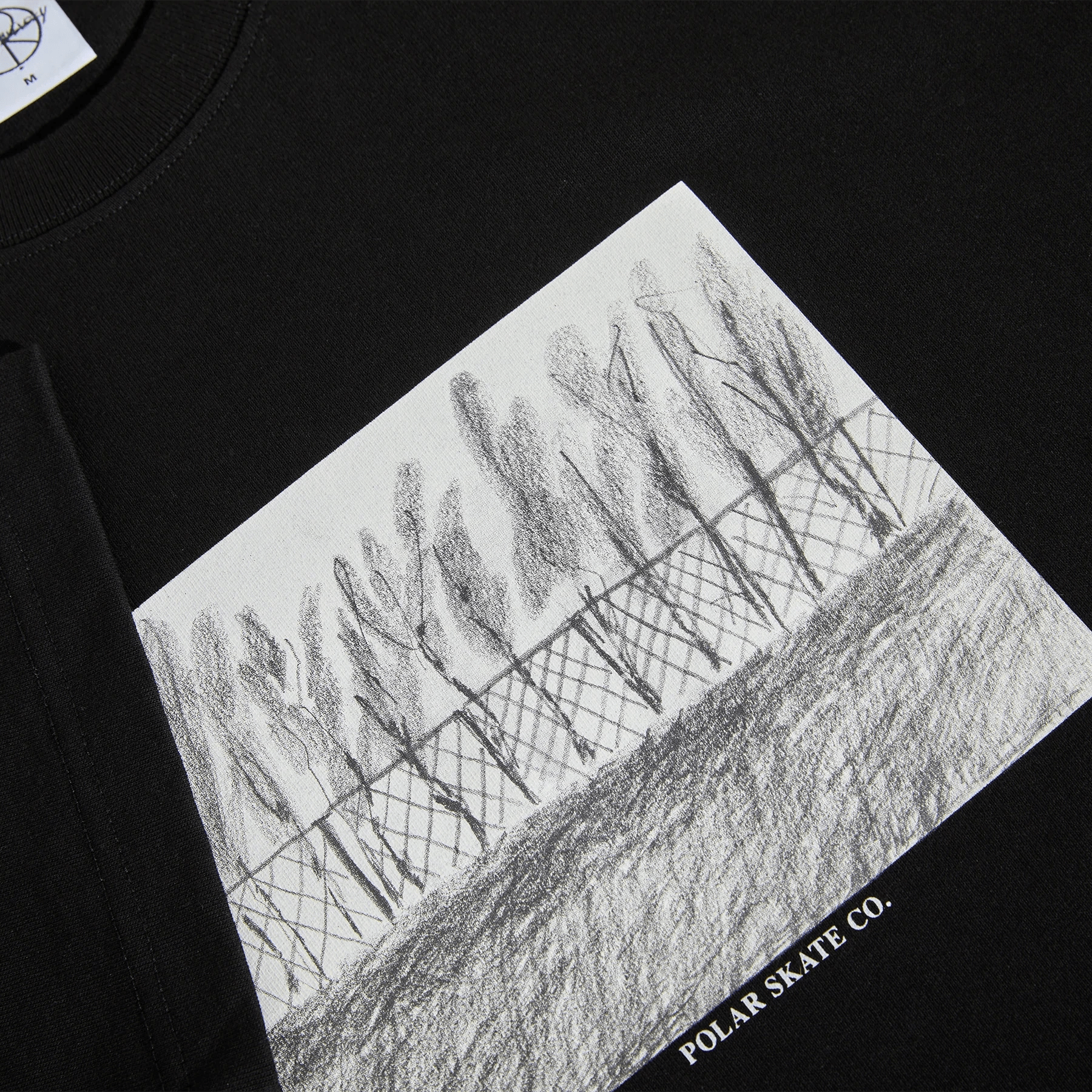 Fence Tee in Black. - Town City