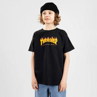 Flame Logo Youth T-Shirt - Black - Town City