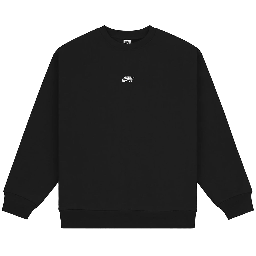 Fleece Skate Crew Black White