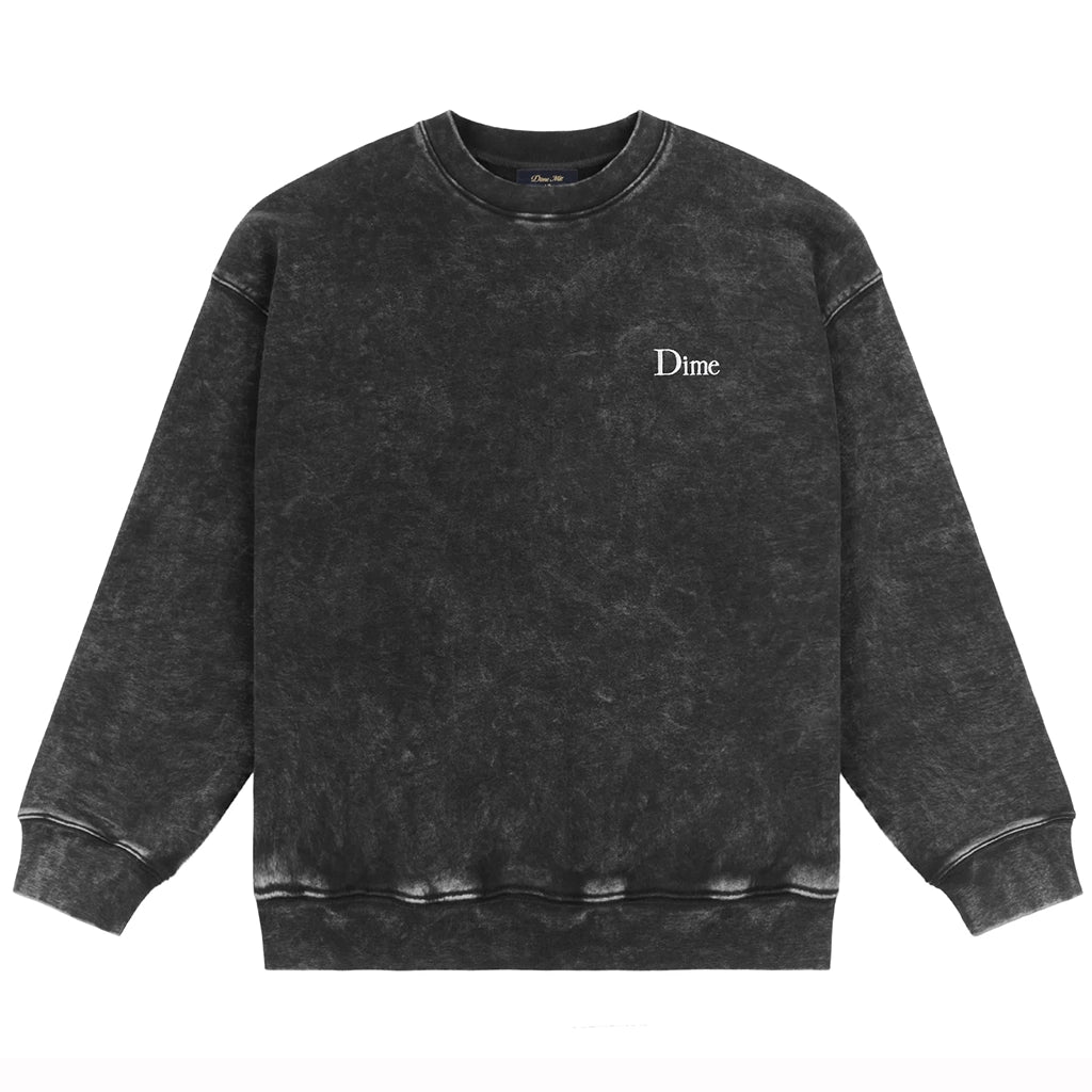 French Terry Crewneck - Faded Black - Town City