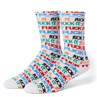 Fuck It Flyer Socks - White - Town City