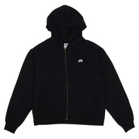 Full - Zip Fleece Skate Hoodie - Black/White - Town City