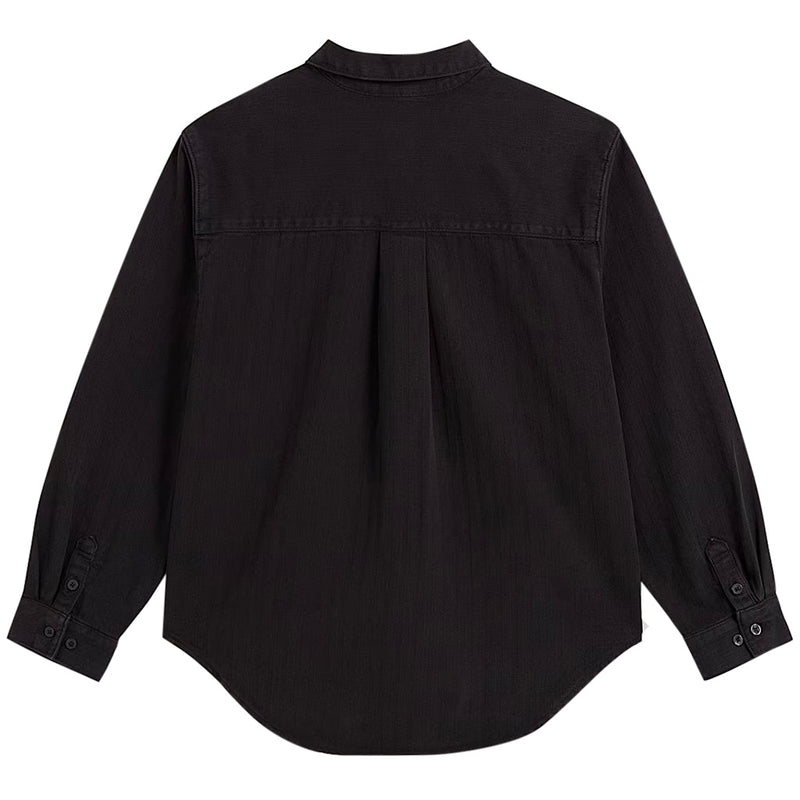 Gillian Overdyed Shirt - Black - Town City