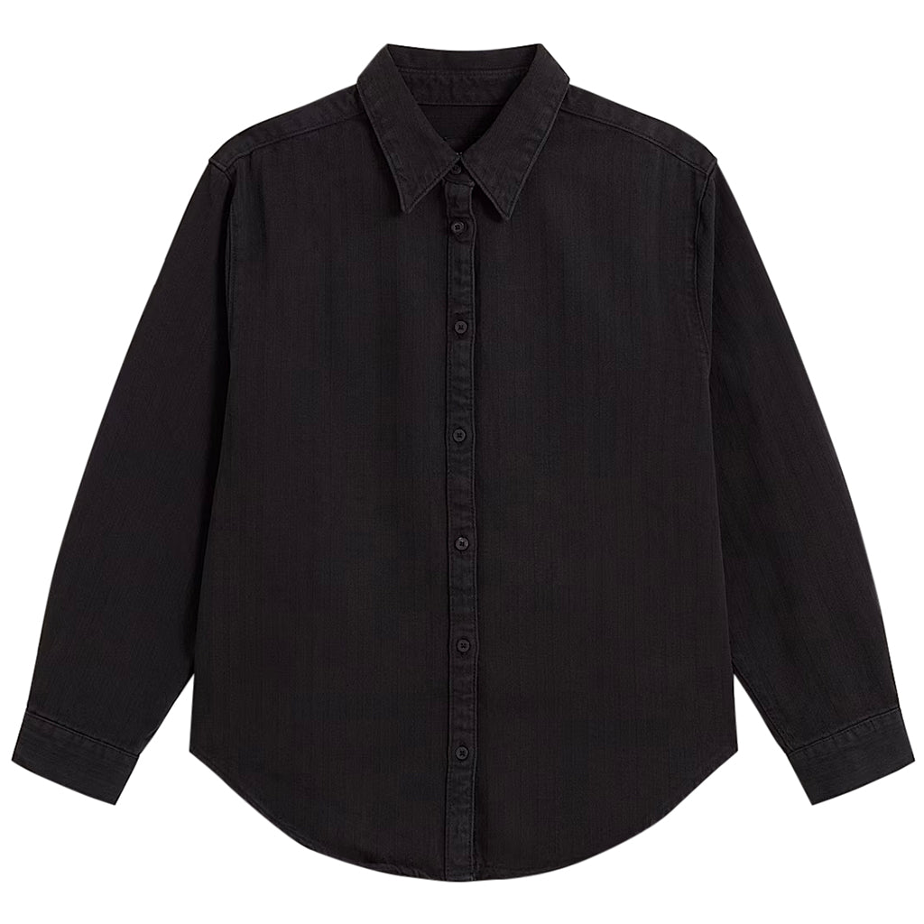Gillian Overdyed Shirt - Black - Town City