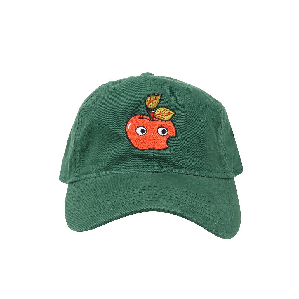 Googly Apple Dad Hat - Forest Green - Town City