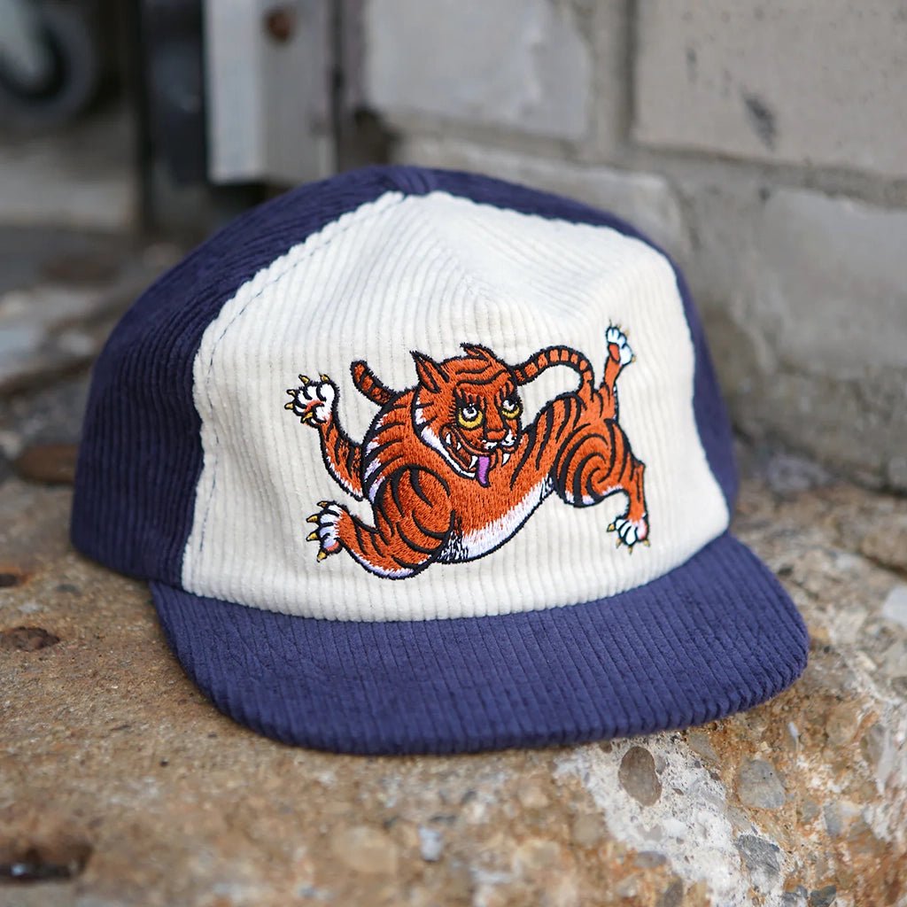 Happy Tiger Two - Tone Corduroy Hat - Town City