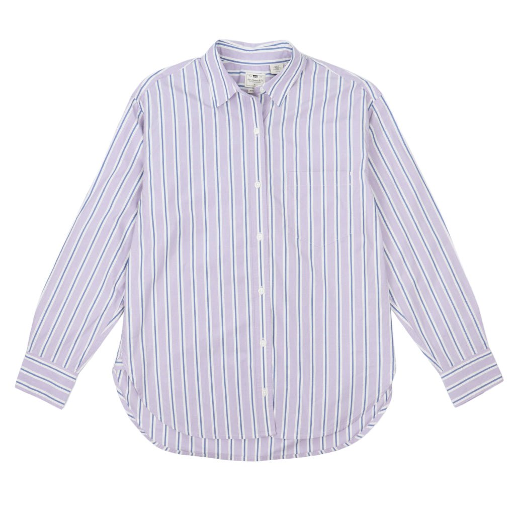 Harlie Boyfriend Shirt - Costanza Stripe - Town City