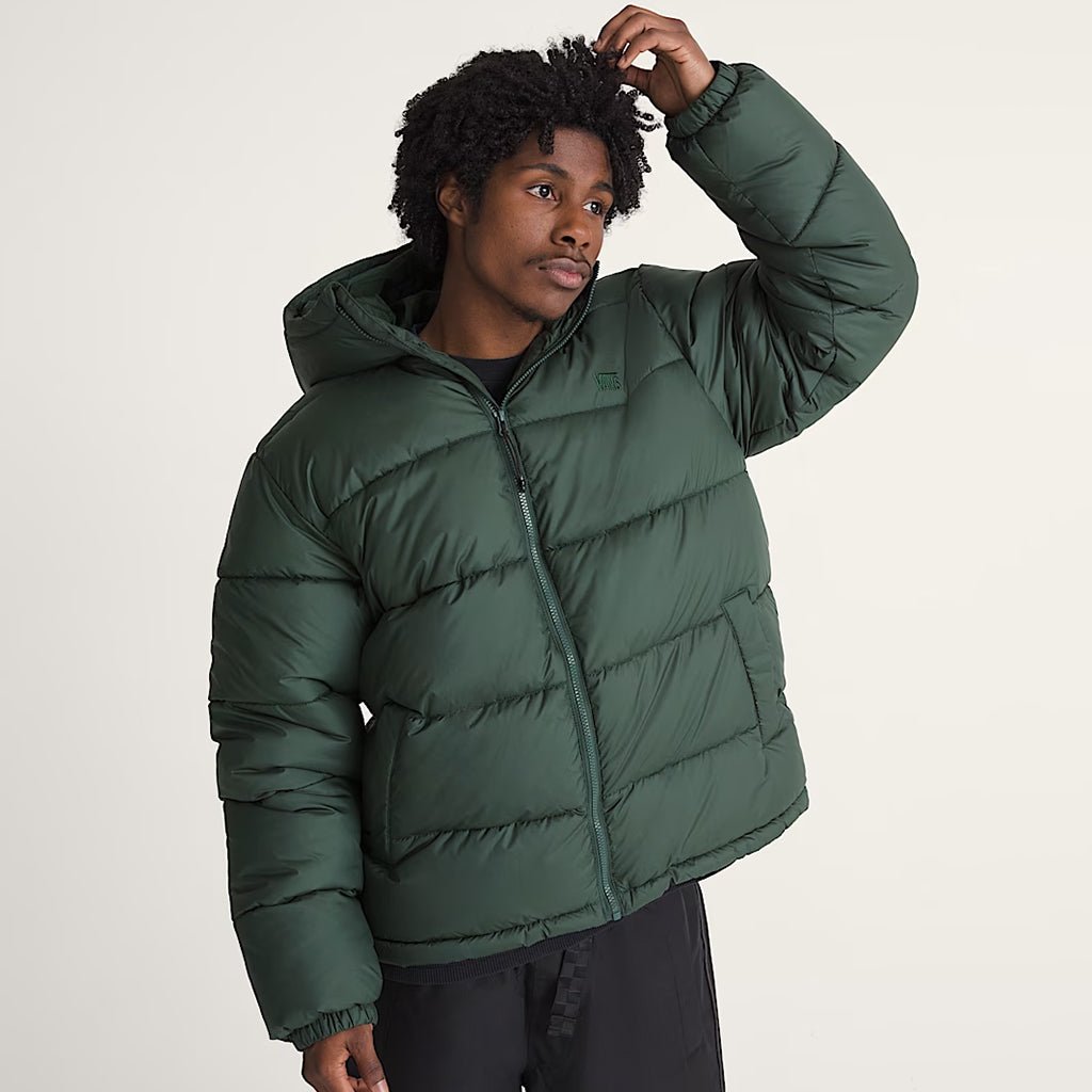 Hillgate Hooded Puffer Jacket - Oil Green - Town City