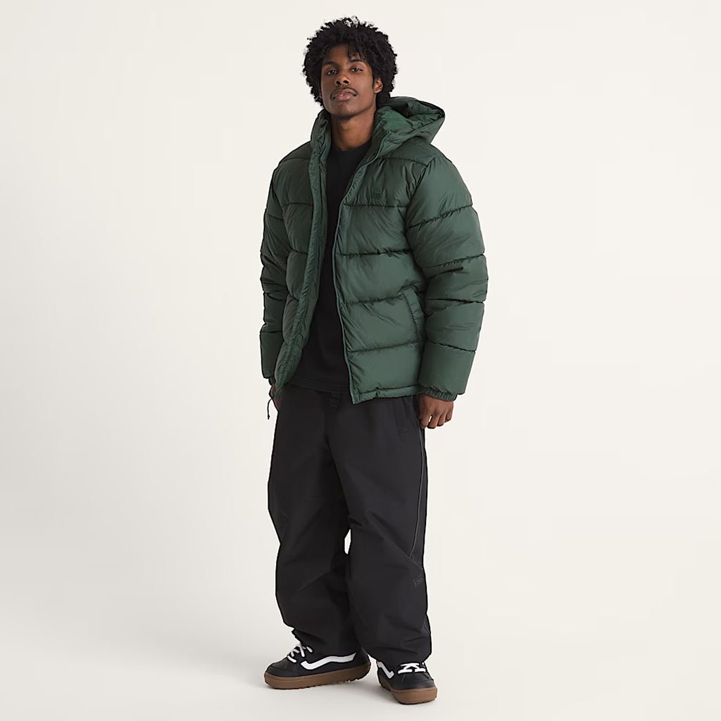Hillgate Hooded Puffer Jacket - Oil Green - Town City