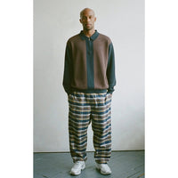 Knit Quarter Zip - Espresso/Navy - Town City