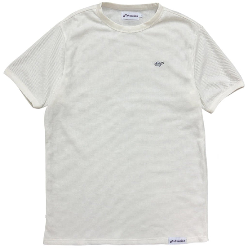 Lamehra Premium Waffle Ringer Tee - White - Town City