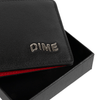 Leather Bifold Wallet - Black/Cherry - Town City