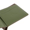 Leather Bifold Wallet - Brown/Olive - Town City