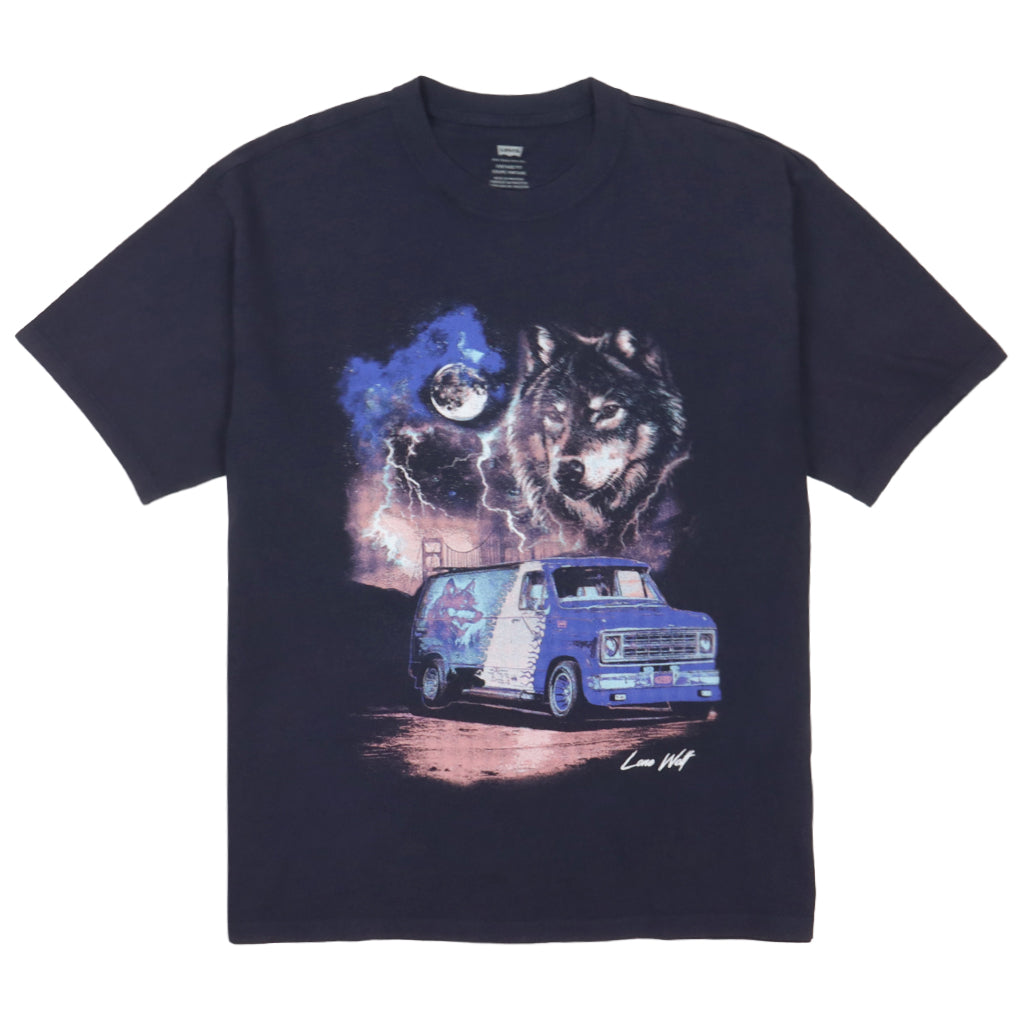 Vintage Fit Graphic Tee - Lone Wolf