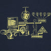 Locked In Tee - Navy - Town City