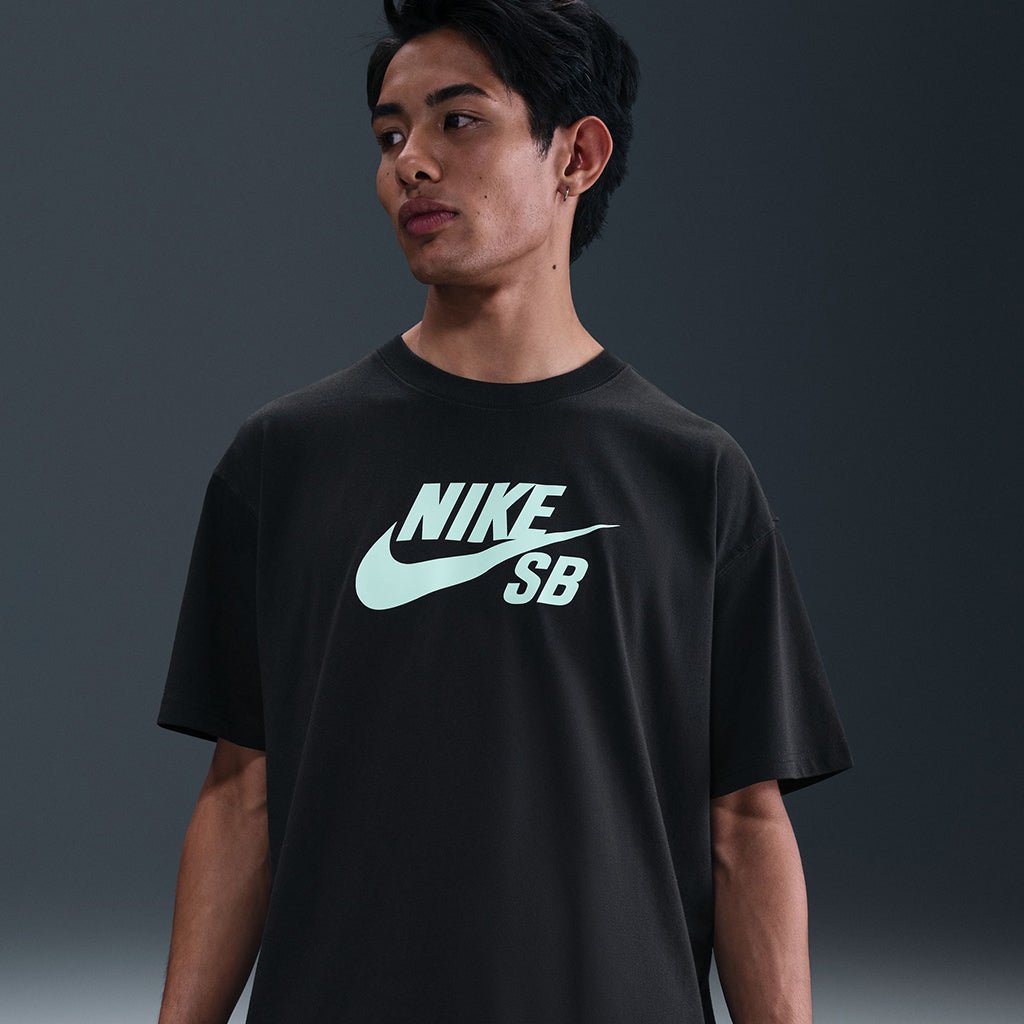 Logo Skate T-Shirt - Black/Pistachio Frost - Town City