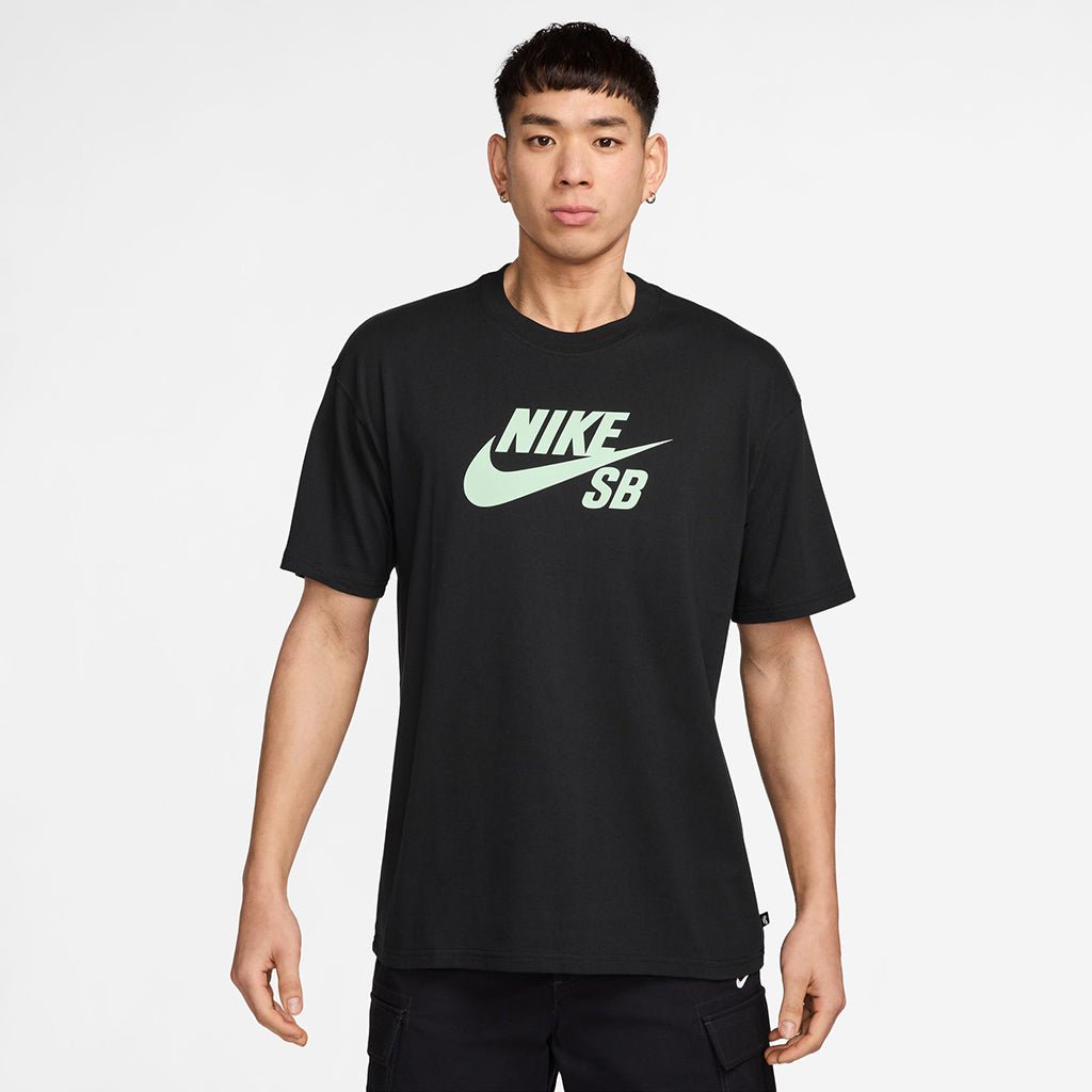 Logo Skate T-Shirt - Black/Pistachio Frost - Town City