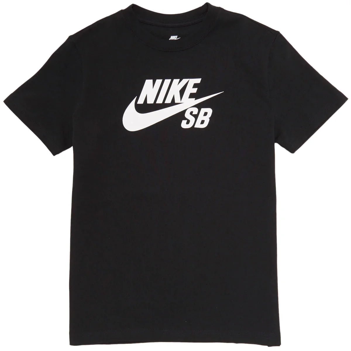 Logo Skate T-Shirt - Black/White - Town City