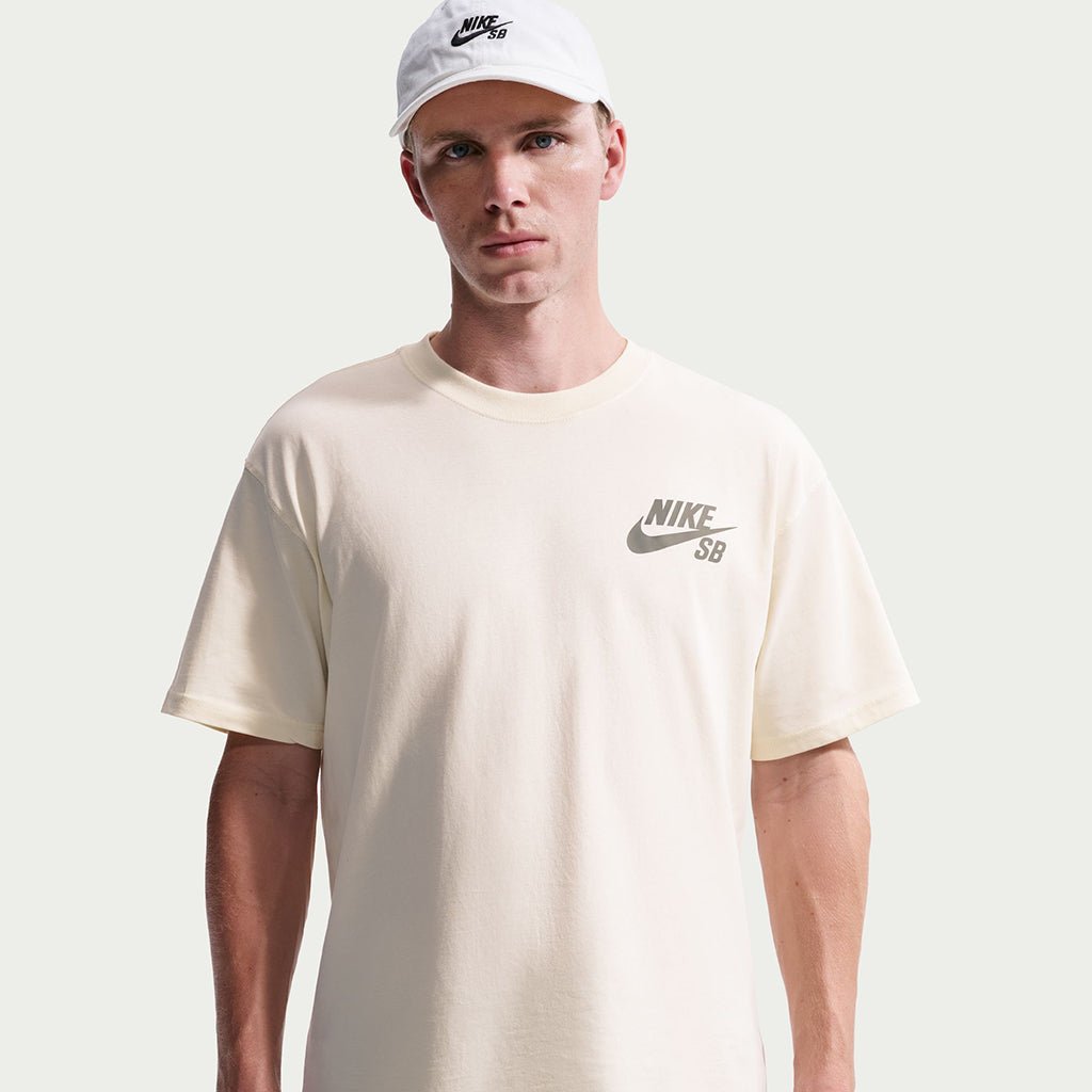 Logo Skate T-Shirt - Coconut Milk - Town City