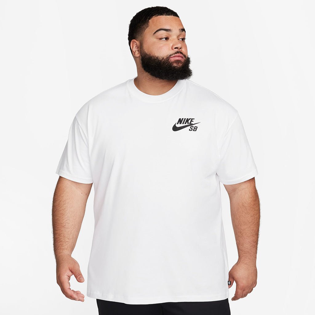 Nike SB 刺繍ロゴ Tシャツ ホワイト Nike SB Logo White T-Shirt | Zumiez