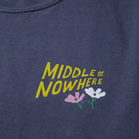 Lonely Palm Middle Of Nowhere Pigment Dyed T - Navy - Town City