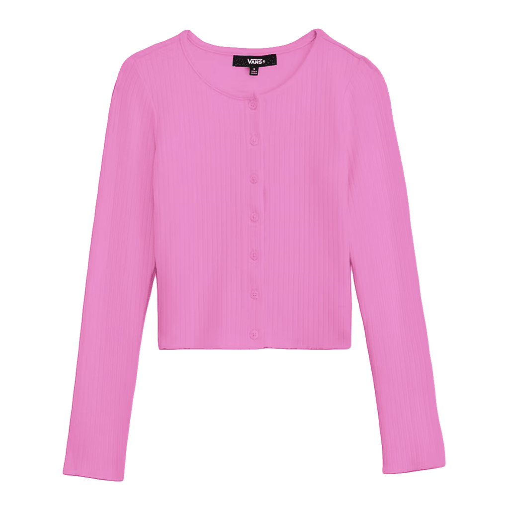 Long Sleeve Button Up Shirt - Electric Magenta - Town City