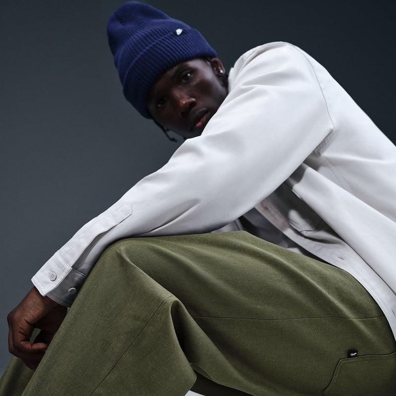 Loose Denim Skate Trousers - Medium Olive - Town City