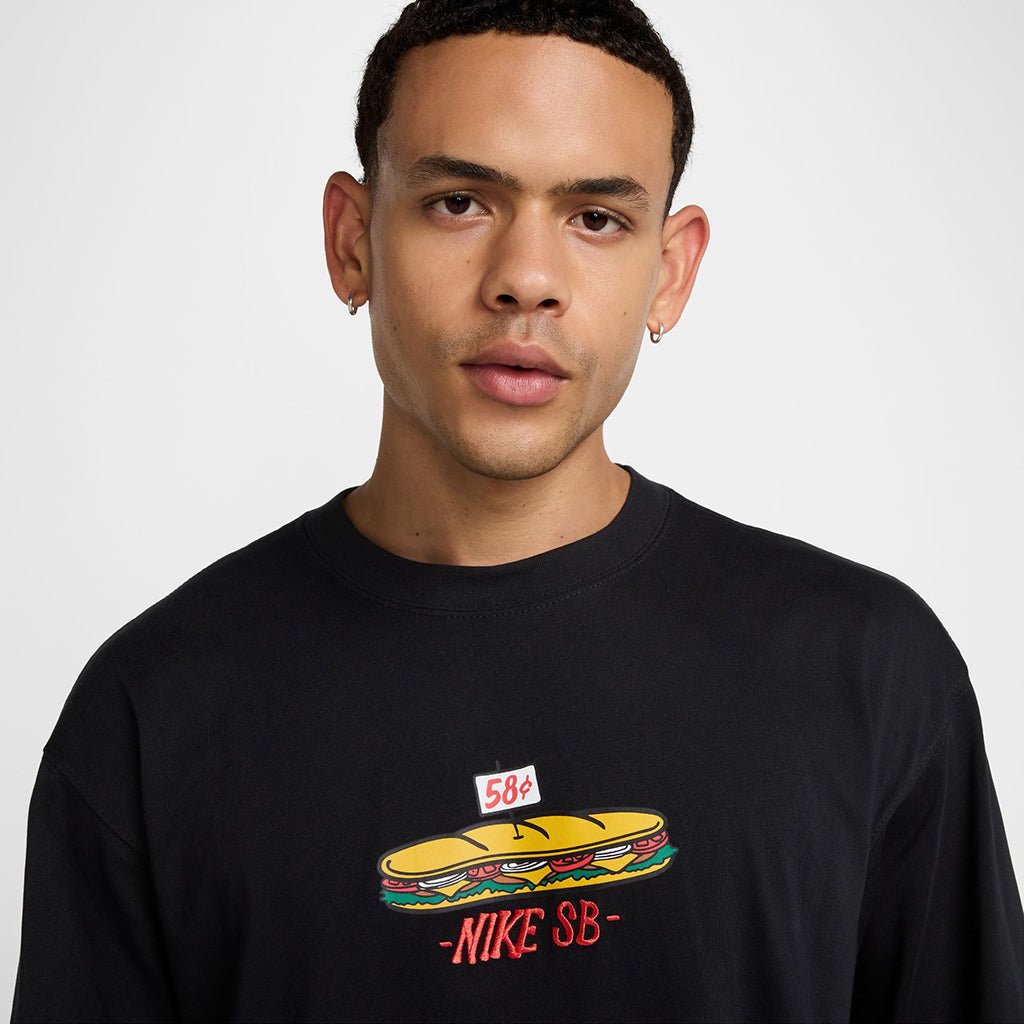 Max90 Long - Sleeved Skate T-Shirt - Black - Town City