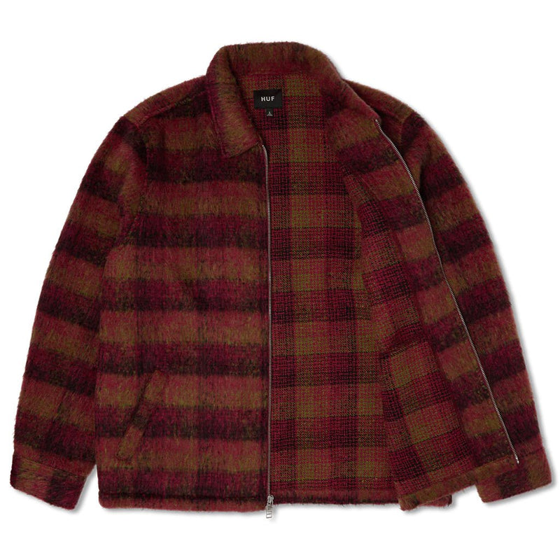 Megablast Plaid Jacket - Berry - Town City