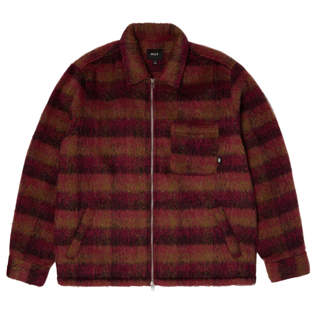 Megablast Plaid Jacket - Berry - Town City