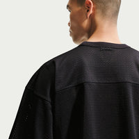 Mesh Football Jersey Skate Top - Black - Town City