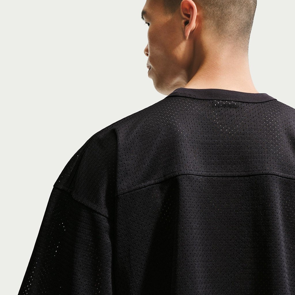 Mesh Football Jersey Skate Top - Black - Town City