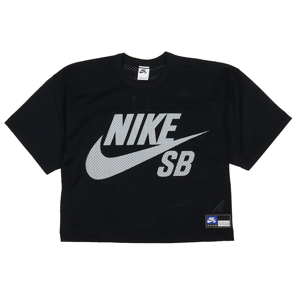 Mesh Football Jersey Skate Top - Black - Town City