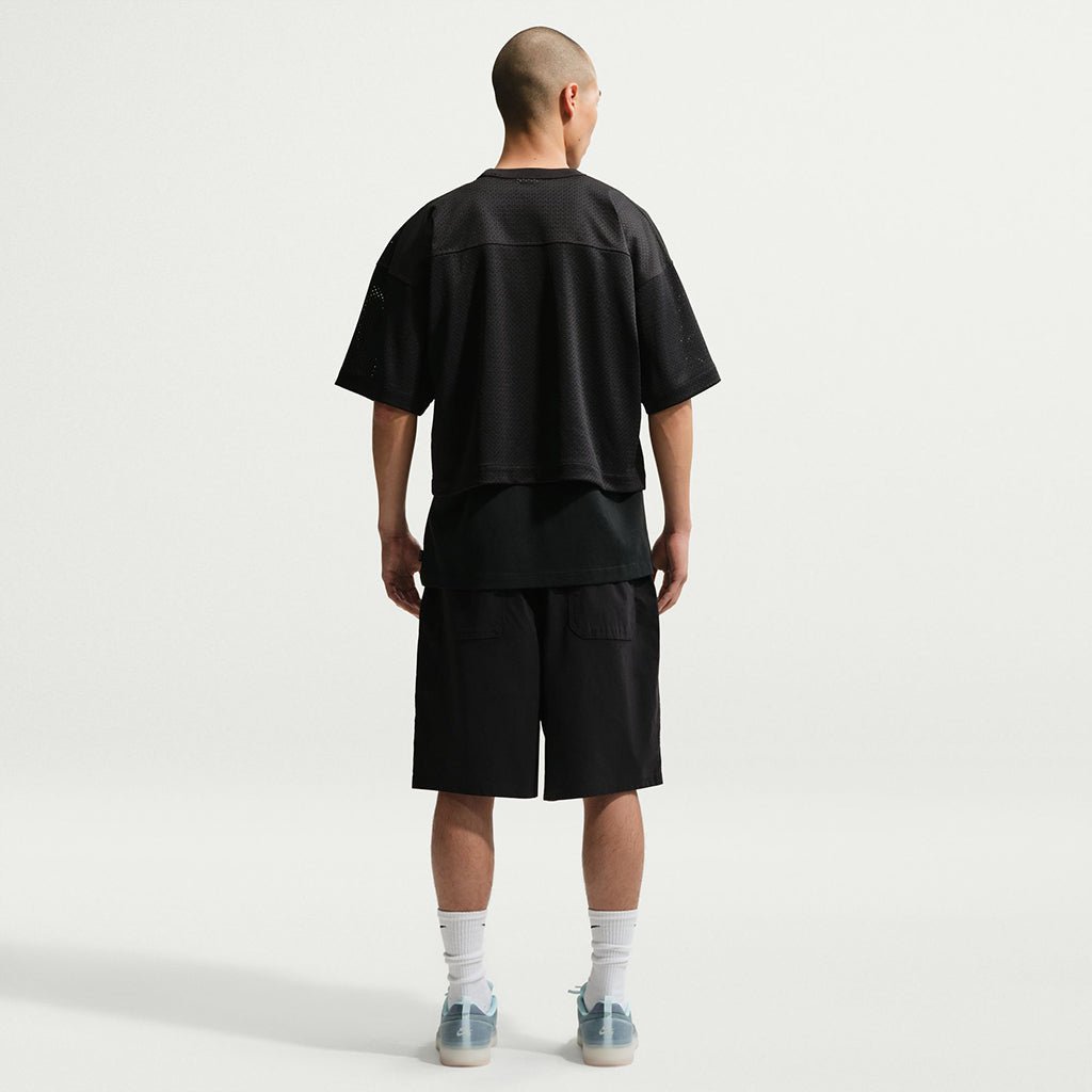 Mesh Football Jersey Skate Top - Black - Town City
