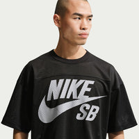 Mesh Football Jersey Skate Top - Black - Town City